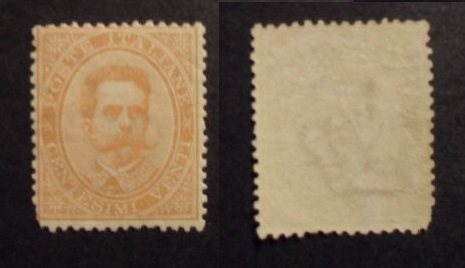 Italy 1879 King Umberto I, 20C, Mi.39, MH AM.115