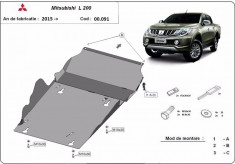 Scut motor metalic Mitsubishi L200 dupa 2015 foto