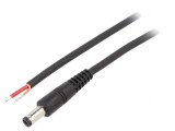 Cablu Alimentare DC 5,5/1,7 mm Negru 0,5m