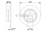 Disc frana BMW Seria 3 (E90) (2005 - 2011) BOSCH 0 986 479 C55