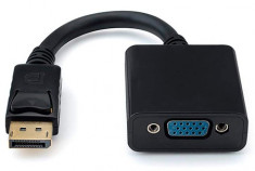 Cablu adaptor Displayport-VGA, 0.2m, tata-mama foto