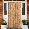 VidaXL Perdea pentru insecte, ocru și alb, 100 x 220 cm, chenille