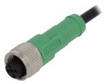 Cablu Conectare M12 4 PIN 1,5m PVC 250V 4A