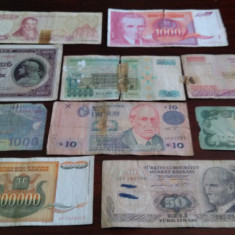 10 bancnote rupte, uzate, cu defecte (cele din imagine) #20