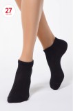 Șosete scurte damă bumbac, CLASSIC 016 - Negru, 36-37 (23), Conte Elegant