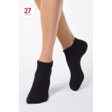 Șosete scurte damă bumbac, CLASSIC 016 - Negru, 38-39 (25)