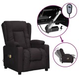 VidaXL Fotoliu de masaj electric, negru, piele ecologică