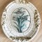 Tablou matase - decorativ / de colectie - Flori albastre