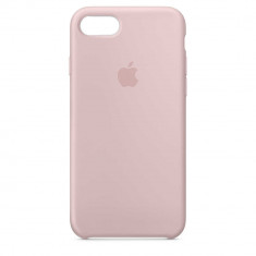 Husa iPhone 7 Plus / 8 Plus Roz Carcasa Silicon Premium Slim Logo foto