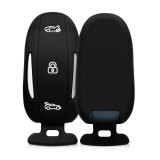 Husa Cheie Auto pentru Tesla - Model X, Silicon, Negru, 45661.01, Kwmobile