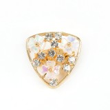 Brosa aurie eleganta cu pietre acrilice