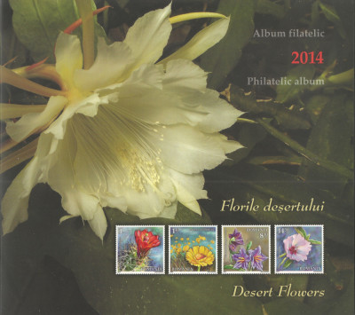 |Romania, LP 2012a/2014, Florile desertului, album filatelic foto