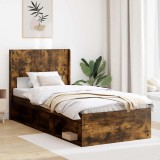 vidaXL Tăblie cap Stejar fumuriu Lemn prelucrat 889760