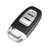 Carcasa Cheie Auto Techstar Audi A4 A5 A6 A7 A8 Q5 Q7 S4 S5 S6, 3 Butoane, Negru + Lama