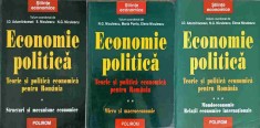 ECONOMIE POLITICA VOL.1-3 TEORIE SI POLITICA ECONOMICA PENTRU ROMANIA-I.D. ADUMITRACESEI, E. NICULESCU, N.G-324763