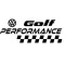 Sticker Auto Volkswagen Golf Performance