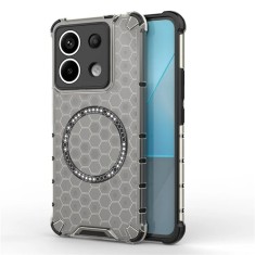 Husa transparenta Xiaomi Redmi Note 13 Pro 5G Techsuit HoneyComb Shield MagSafe, negru foto