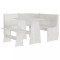 Set mobilier de bucatarie &bdquo;REINE&rdquo;, 3 piese, alb, lemn masiv pin