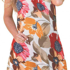 Femei Rochii de Vară Plajă Casual Tricou Plus Size Floral Mânecă Scurtă Loo
