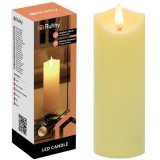 Lumanare/insertie LED pentru locuri memoriale, efect de flacara intermitenta alb-cald, 15x5 cm, baterii, IP20