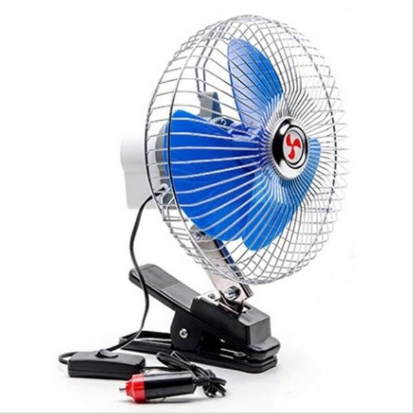 Ventilator auto 12V oscilant cu rama metalica inclusa,6 inch