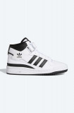 adidas Originals sneakers din piele Forum Mid J culoarea alb, FZ2083 FZ2083-white