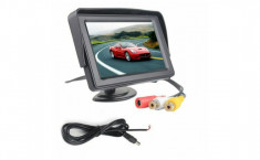 Monitor auto LCD TFT 4.3 inch + Sistem de parcare 2 in 1 cu senzori incorporati foto