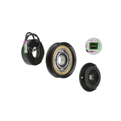 Cupla magnetica ambreiaj compresor A/C diametru 110 mm cu 6 caneluri, tip Denso 10S17C, Audi A4 (B5) 1994-2001; A6 (C4/C5) 1994-2001, A8 (D2) 1994-20 foto
