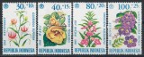 Indonesia 1965 Mi 499/502 - Flori, Nestampilat