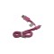Cablu de date USB la Micro USB Ultra plat-Lungime 95cm-Culoare Roz