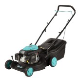 Cumpara ieftin Masina de tuns iarba pe benzina - 3 in 1 - colectare, mulcire, evacuare posterioara, 3.6 CP, 40 cm, 40L, Detoolz DZ-M104