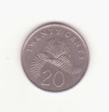 Singapore 20 cenți 1987 - ribbon upwards.