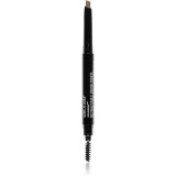 Cumpara ieftin Wet n Wild Ultimate Brow creion dermatograf cu două capete pentru spr&acirc;ncene cu pensula culoare Ash Brown 0.2 g