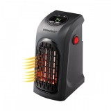 Aeroterma Electrica Portabila DOMDRIVE&reg;, Putere 400W, Economica, cu Display LCD si Timer, Negru