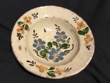 Arta / Traditie - Farfurie veche taraneasca cu flori realizata in Transilvania !