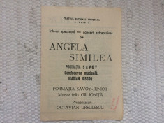 pliant spectacol concert angela similea savoy marian nistor timisoara 1989 RSR foto