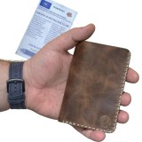 Cumpara ieftin Portofel, personalizabil, din piele naturala, Jack L, Maro antichizat