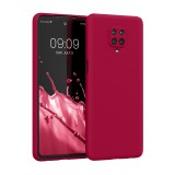 Husa Kwmobile pentru Xiaomi Redmi Note 9S/Redmi Note 9 Pro/Redmi Note 9 Pro Max, Silicon, Rosu, 56562.229, Carcasa