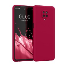 Husa Kwmobile pentru Xiaomi Redmi Note 9S/Redmi Note 9 Pro/Redmi Note 9 Pro Max, Silicon, Rosu, 56562.229 foto