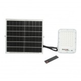 Proiector LED 150W cu panou solar monocristalin 25W, telecomanda si acumulator inclus Breckner Germany