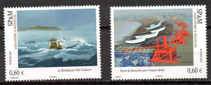 St. Pierre &amp;Miquelon 2012, Vapoare, serie neuzata, MNH