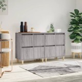 VidaXL Servante, 2 buc, sonoma gri, 60x35x70 cm, lemn prelucrat