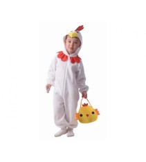 Costum carnaval Puisor alb pentru copii, marime 92-104 cm ( 3-4 ani)
