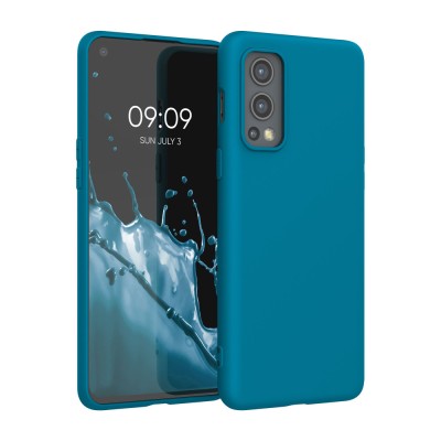 Husa pentru OnePlus Nord 2 5G, Silicon, Albastru, 56036.224, kwmobile foto