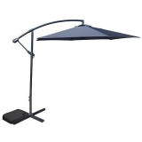 Umbrela de gradina suspendata DEMI 300 cm, gri, structura otel