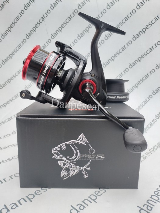 Mulinetă Feeder si Crap PRO FL Method Feeder 6000 tambur Long Cast