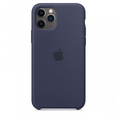 Husa Silicon Apple iPhone 11 Pro, MWYJ2ZM/A, Midnight Blue, Original Blister foto