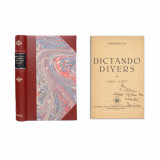 Perpessicius, Dictando divers, 1940, cu dedicație