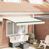 vidaXL Cortina Retractabilă Crem 300 x 200 cm țesătură 3329486