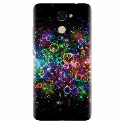 Husa silicon pentru Huawei Enjoy 7 Plus, Rainbow Colored Soap Bubbles foto